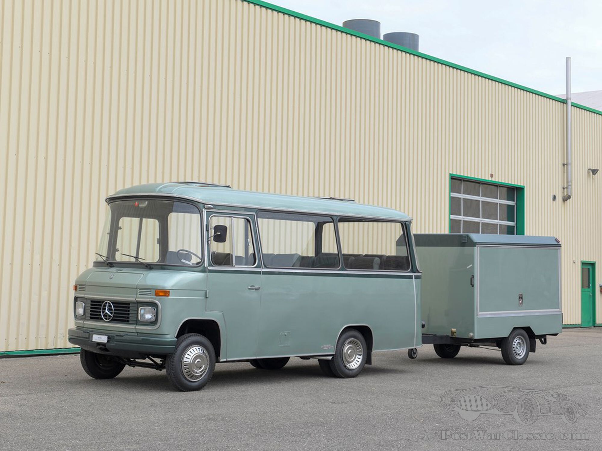 1972 Mercedes-Benz L 408 Bus with Trailer by Ernst Auwärter | RM Sotheby's | St. Moritz