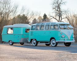Volkswagen Type 2 '23-Window' Super Deluxe Microbus with Eriba Puck 1963 for sale