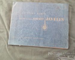 Jowett documentation (parts book) for Jowett
