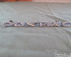 Pontiac badges for Pontiac