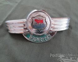 Morris mascots & brightwork for Morris