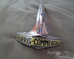 Morris Commercial mascots & brightwork for Morris Commercial