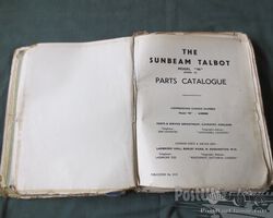 Sunbeam Talbot documentation (parts book) for Sunbeam Talbot