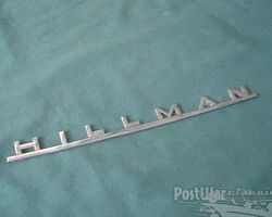 Hillman badges for Hillman
