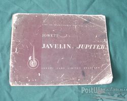 Jowett documentation (parts book) for Jowett