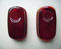 One pair of taillight lenses