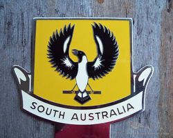 Australian bumper badge. Grille badge. 1950 / 1960. N.O.S. SOUTH AUSTRALIA
