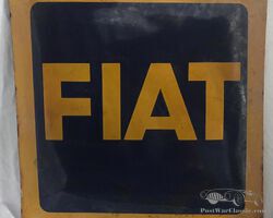 FIAT enamel sign