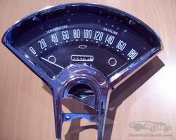1955, 1956 Chevrolet 210, Belair, Nomad , speedometer, 180KPH.