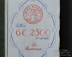 Alfa Romeo 6C 2500 user manual 3rd Series