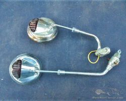 Bubblecar Caravan rearview mirror with turn signal, new old stock