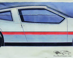 Carrozzeria Frua - original design draft / study Volvo ESC Viking 'Coggiola' | Autumn auction Automobilia Ladenburg November 6 / 7, 2020