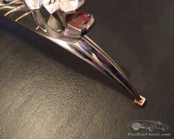 Original car hood ornament Mascot Peugeot 203