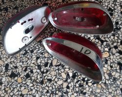Left chromed indicator light LABINAL 2422 Citroën 2CV from 1959 to 04/1963 + 2 right Labinal housing