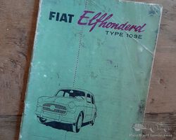FIAT 1100 - 103 E manual - Dutch - 1957