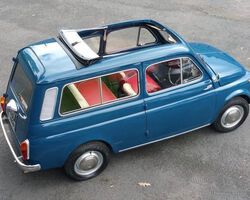 1966 Fiat 500 Giardinera Station Wagen.