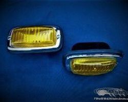pair of Porsche bumper fog lamps, new old stock