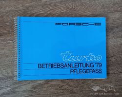 1979 Porsche 'Turbo' Betriebsanleitung / user manual N.O.S.