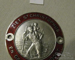 9 St Christopher, Christophus, Christophe, Christoffel car auto badge