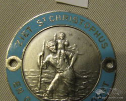10 St Christopher, Christophus, Christophe, Christoffel car auto badge