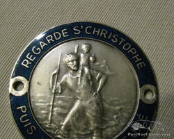 12 St Christopher, Christophus, Christophe, Christoffel car auto badge