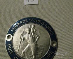 13 St Christopher, Christophus, Christophe, Christoffel car auto badge