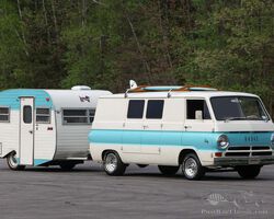 1967 Dodge A100 Van with 1968 Serro Scotty Sportsman | Broad Arrow Auctions | August 18, 2022