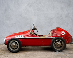 A Ferrari 500 F2 Racer Metal Child's Pedal Car By Corrado & Remondini, Italian, C.1950s | The Audrain Concours Auction 2022 | Bonhams | Sept 30, 2022