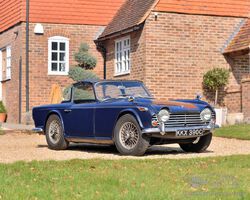 1965 Triumph TR4A IRS (Surrey Top) | Ascot Racecourse Sale - 8 April 2023 | Historics Auctioneers