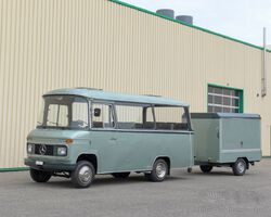 1972 Mercedes-Benz L 408 Bus with Trailer by Ernst Auwärter | RM Sotheby's | St. Moritz
