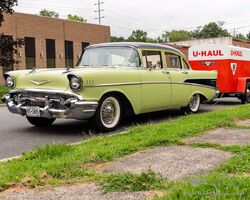 1957 Chevrolet 210 Four-Door Sedan with Trailer | RM Sotheby's | Hershey