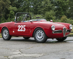 1957 Alfa Romeo Giulietta Spider Veloce Race Car | Audrain Concours Auction | Bonhams