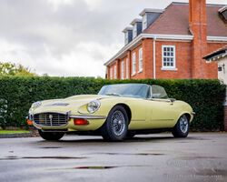 1973 Jaguar E-Type Series III Roadster | Mercedes Benz Worlds Brooklands sale - November 2023 | Historics Auctioneers