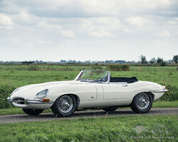 1961 Jaguar E-Type Series 1 3.8-litre 'Flat Floor' Roadster | The Zoute Sale 2024 by Bonhams|Cars