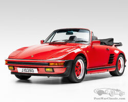 1989 Porsche 911 'Type 930' Turbo Cabriolet 'Flachbau' | The Audrain Concours Auction 2024 by Bonhams|Cars