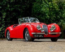 1950 Jaguar XK120 | Symphony of Spring; Ascot Racecourse 2025 | Historics Auctioneers