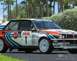 1990 Lancia Delta HF Integrale 16v Group A Martini Lancia Works | Broad Arrow Auctions | Monterey Jet Center | 13-14 August 2025