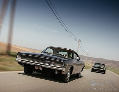 Bullit chase car hussles towards German concours