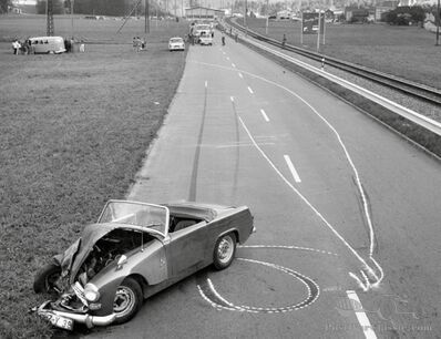 De kunst van een ongeluk in een foto
