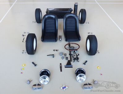 Collecting rare parts for a Le Mans car