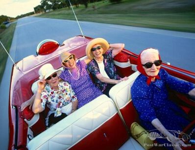 Four ladies Edsel fun!