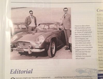 A Lancia Appia Zagato Mystery. (update: Gianni and Elio Zagato)