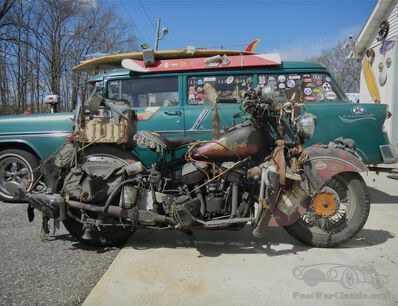 How to start a 1946 Indian Big Chief. 