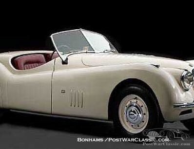 A 1949 Jaguar XK 120 for celebrating!