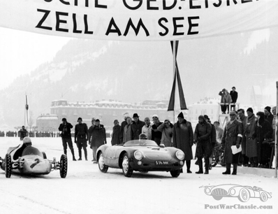 Porsche op ijs