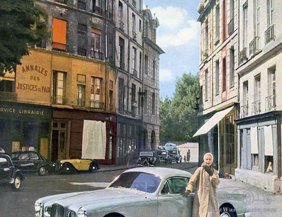 A British Bentley in 1950s Paris