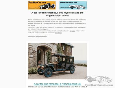 A car for true romance, some mysteries and the original Silver Ghost - NEWSLETTER