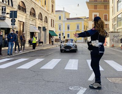 The 2020 Mille Miglia with a face mask