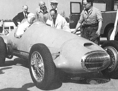 Storage of racing cars under the bankings of Montlhery