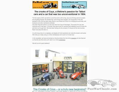The crooks of Coys, a lifetime's passion for Talbot cars and a car that was too unconventional in 1904